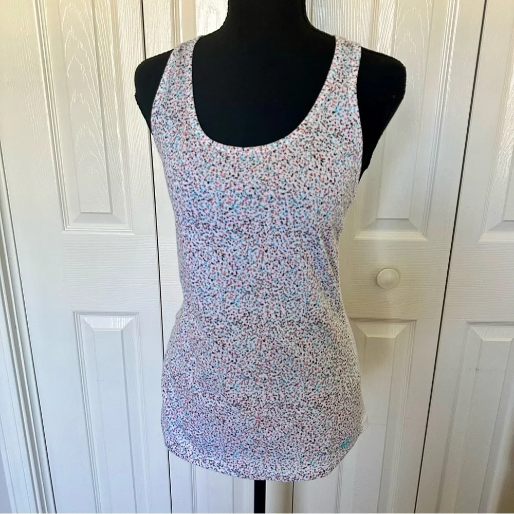 Nike Dri-Fit Print Racerback Tank Top Women Athletic Workout Shirt Size XS